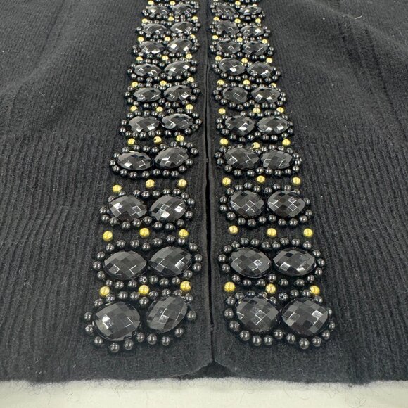 Embellished Black Knit Cardigan by Milly - Picture 4 of 7